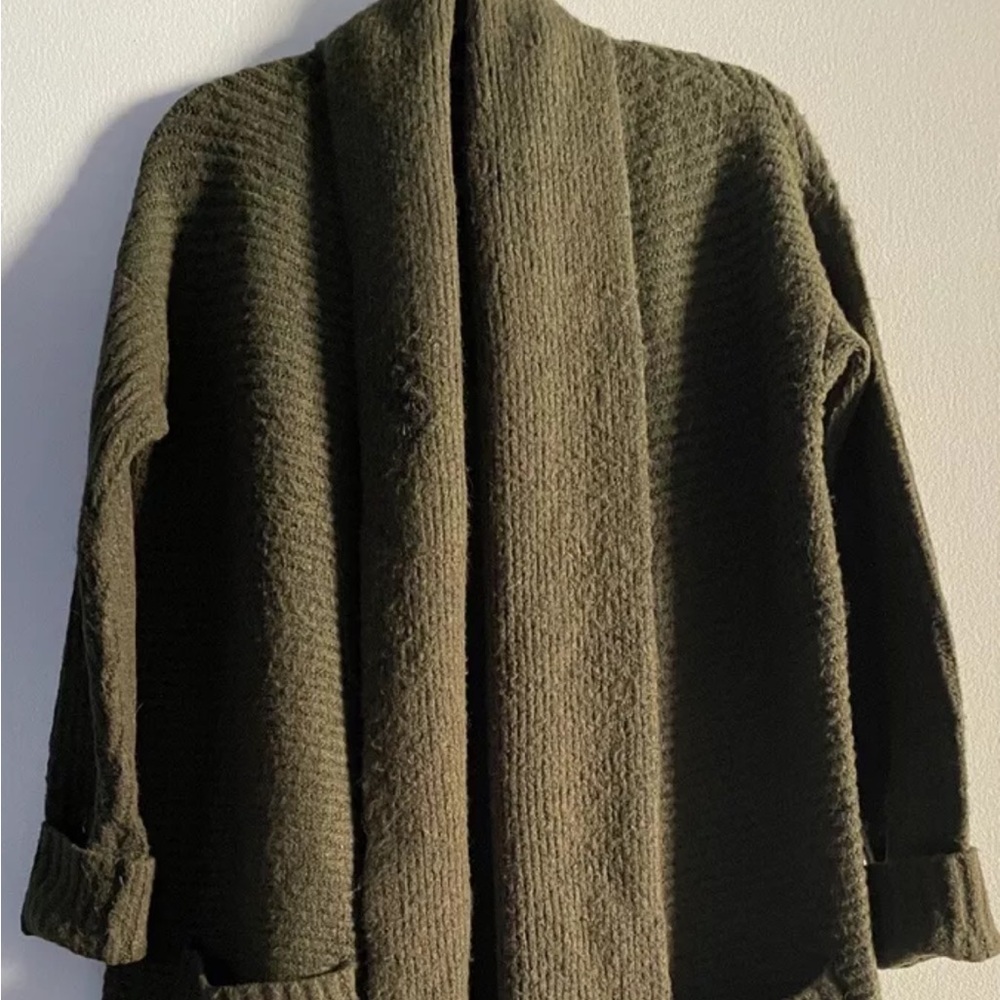 American Eagle XS Cozy Olive Green Cardigan
